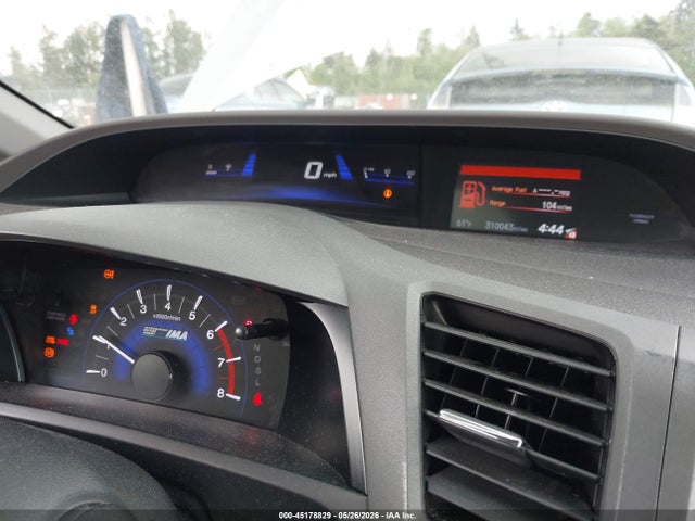 2012 Honda Civic Hybrid მანქანა იყიდება აუქციონზე, vin: JHMFB4F33CS010395, აუქციონის ნომერი: 45178829