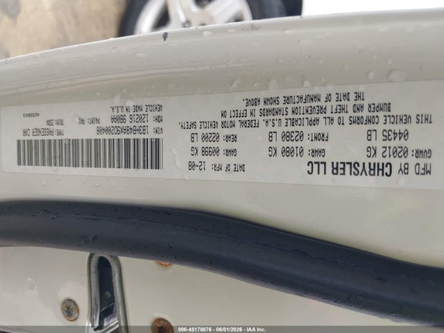 2009 Dodge Caliber Sxt მანქანა იყიდება აუქციონზე, vin: 1B3HB48AX9D200408, აუქციონის ნომერი: 45178876