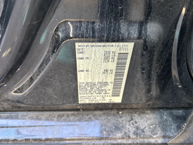 Aukcja sprzedaży 2015 Nissan Altima 2.5 S, vin: 1N4AL3AP7FC474341, numer aukcji: 45179067