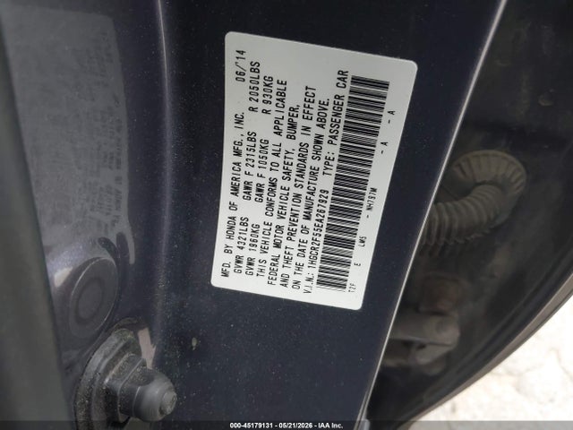 1HGCR2F55EA267929 Honda Accord Sport
