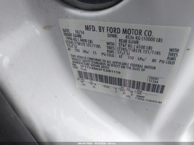 Aukcja sprzedaży 2015 Ford F-250 Xl, vin: 1FT7X2B62FEB81119, numer aukcji: 45179292