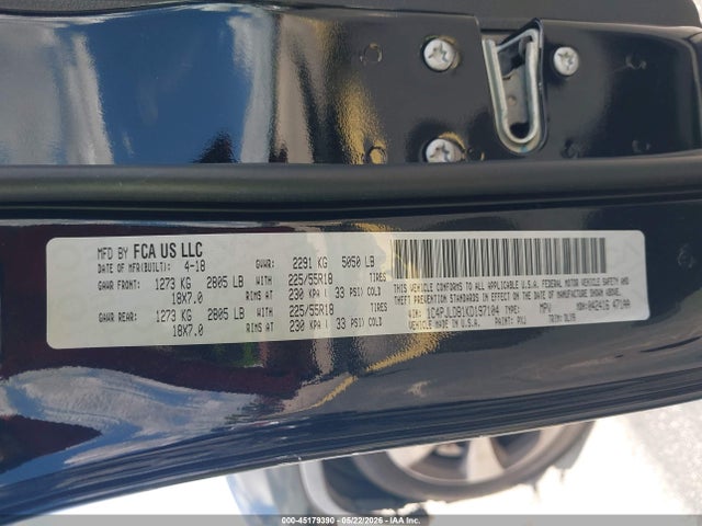 Продажа на аукционе авто 2019 Jeep Cherokee Limited Fwd, vin: 1C4PJLDB1KD197104, номер лота: 45179390