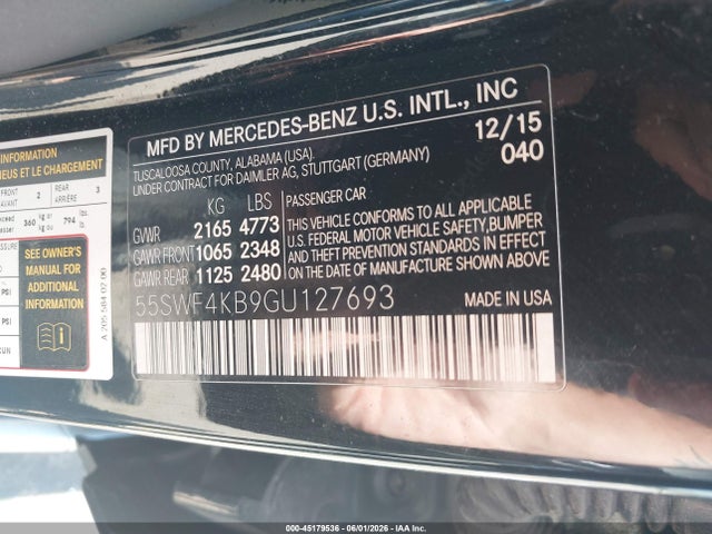 55SWF4KB9GU127693 Mercedes-Benz C 300 4matic