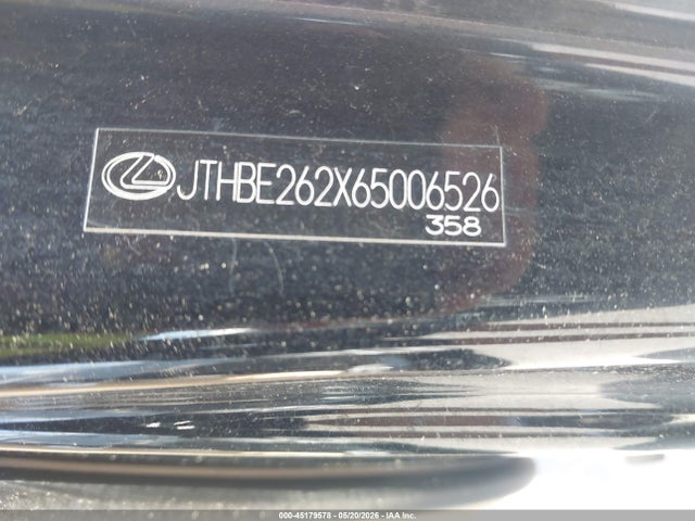 Aukcja sprzedaży 2006 Lexus Is 350, vin: JTHBE262X65006526, numer aukcji: 45179578