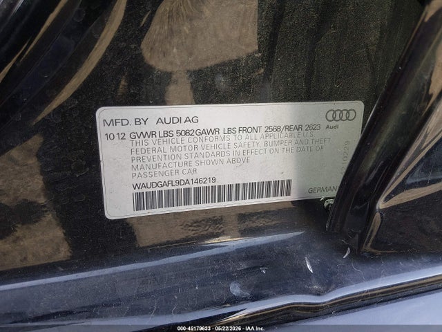 Продажа на аукционе авто 2013 Audi S4 3.0t Premium Plus, vin: WAUDGAFL9DA146219, номер лота: 45179633