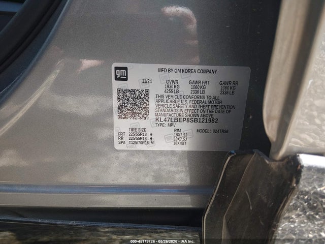 45179726 :رقم المزاد ، KL47LBEP8SB121982 vin ، 2025 Buick Envista Sport Touring Fwd مزاد بيع