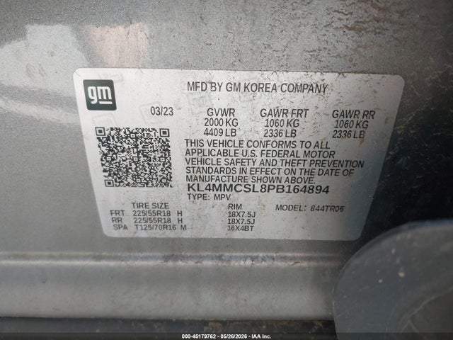 Aukcja sprzedaży 2023 Buick Encore Gx Preferred Awd, vin: KL4MMCSL8PB164894, numer aukcji: 45179762