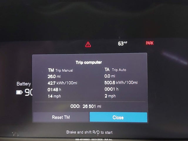 Продажа на аукционе авто 2022 Volvo Xc40 Recharge Pure Electric P8 Twin Ultimate, vin: YV4ED3UB7N2700341, номер лота: 45180003