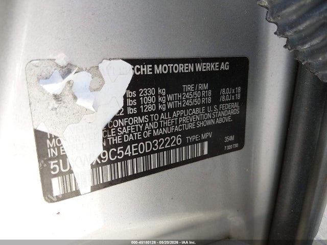 Продажа на аукционе авто 2014 Bmw X3 Xdrive28i, vin: 5UXWX9C54E0D32226, номер лота: 45180128