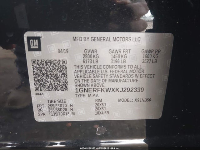 Chevrolet Traverse Ls 2019 1GNERFKWXKJ292339 Image 9
