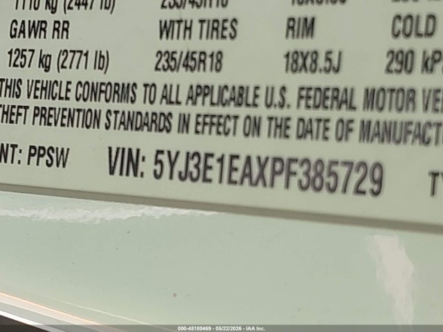Tesla Model 3 Rear-wheel Drive 2023 5YJ3E1EAXPF385729 Image 9