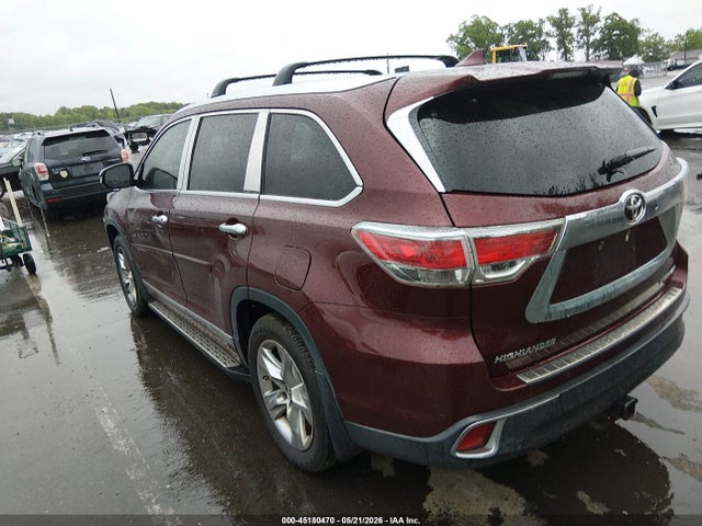 Продажа на аукционе авто 2016 Toyota Highlander Limited V6, vin: 5TDDKRFH4GS285273, номер лота: 45180470