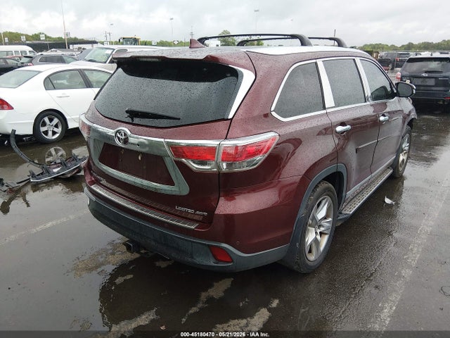 Продажа на аукционе авто 2016 Toyota Highlander Limited V6, vin: 5TDDKRFH4GS285273, номер лота: 45180470