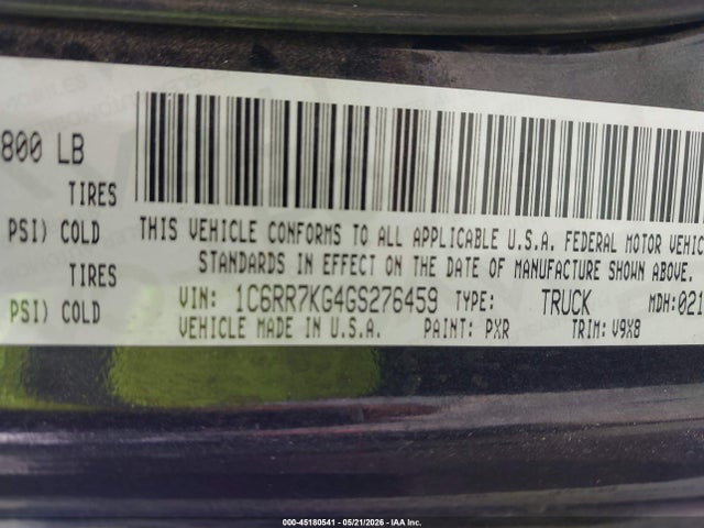 RAM 1500 Express 2016 1C6RR7KG4GS276459 Image 9