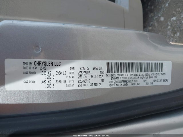 Aukcja sprzedaży 2009 Dodge Grand Caravan Se, vin: 2D8HN44E89R620617, numer aukcji: 45180546