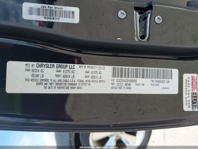 Продаж на аукціоні авто 2014 Dodge Charger Sxt, vin: 2C3CDXHG3EH206058, номер лоту: 45180587