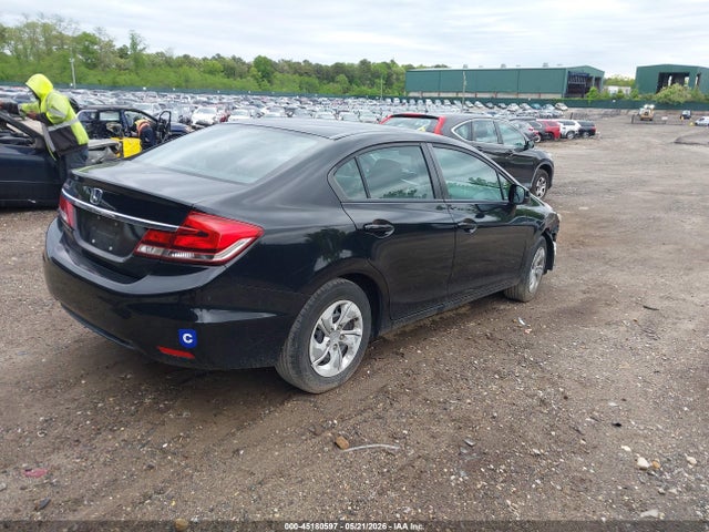 2013 Honda Civic Lx მანქანა იყიდება აუქციონზე, vin: 2HGFB2F5XDH592772, აუქციონის ნომერი: 45180597