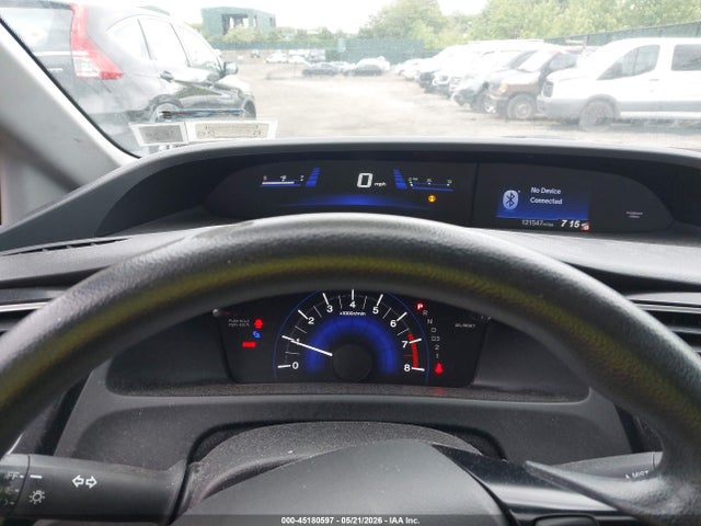 2013 Honda Civic Lx მანქანა იყიდება აუქციონზე, vin: 2HGFB2F5XDH592772, აუქციონის ნომერი: 45180597