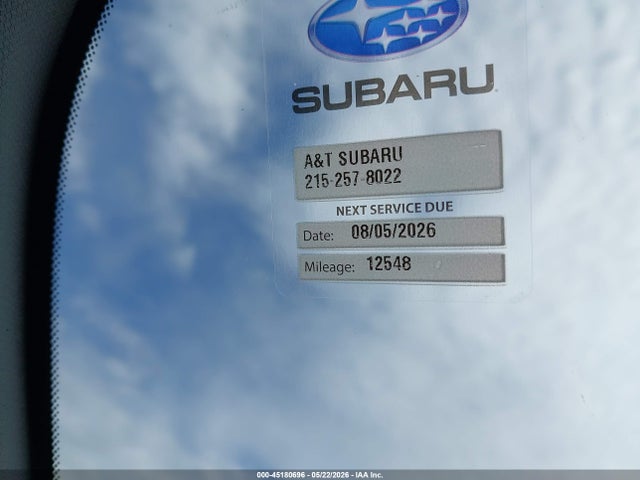 45180696 :رقم المزاد ، JF2SLDACXSH597535 vin ، 2025 Subaru Forester مزاد بيع