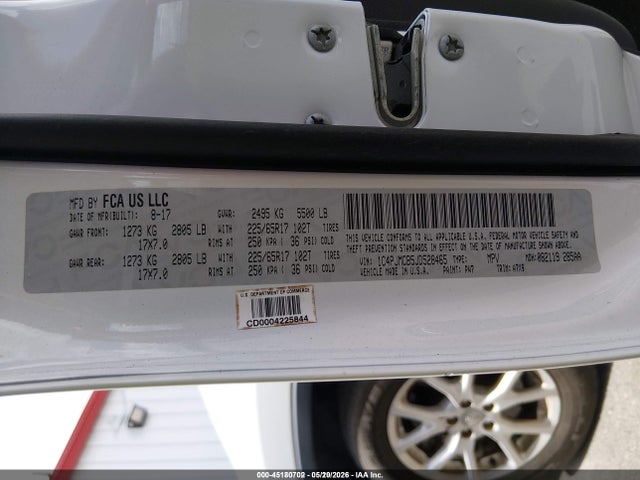 Aukcja sprzedaży 2018 Jeep Cherokee Latitude 4x4, vin: 1C4PJMCB5JD528465, numer aukcji: 45180702