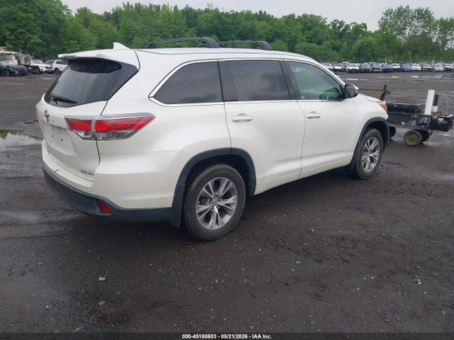 Aukcja sprzedaży 2015 Toyota Highlander Xle V6, vin: 5TDJKRFH4FS123242, numer aukcji: 45180803