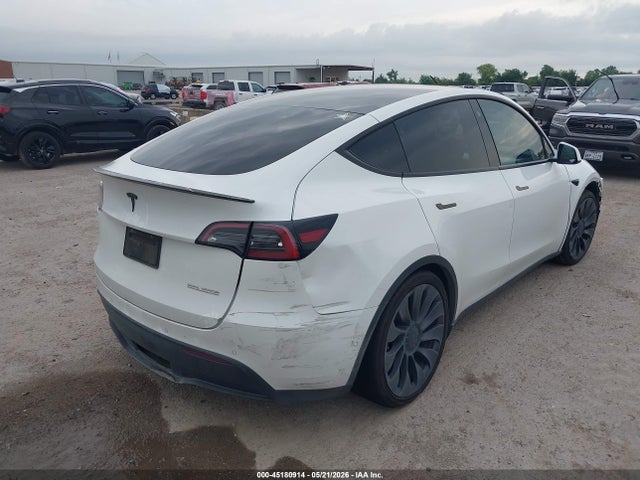 45180914 :رقم المزاد ، 5YJYGDEF6MF302709 vin ، 2021 Tesla Model Y Performance Dual Motor All-wheel Drive مزاد بيع