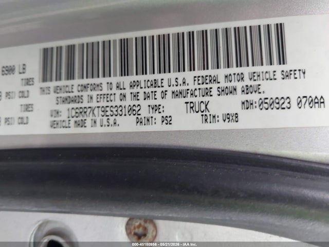 Продаж на аукціоні авто 2014 Ram 1500 Express, vin: 1C6RR7KT9ES331062, номер лоту: 45180956