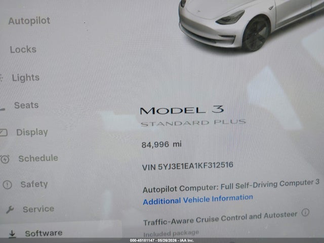 Tesla Model 3 Long Range/mid Range/standard Range/standard Range Plus 2019 5YJ3E1EA1KF312516 Image 16