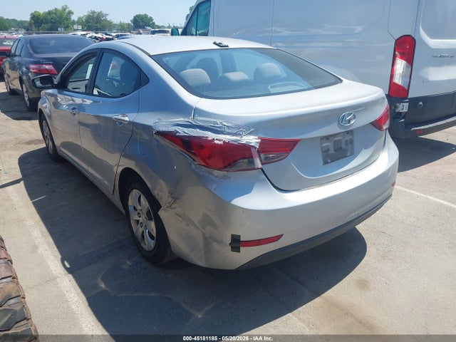 Aukcja sprzedaży 2016 Hyundai Elantra Se, vin: 5NPDH4AE8GH705038, numer aukcji: 45181185