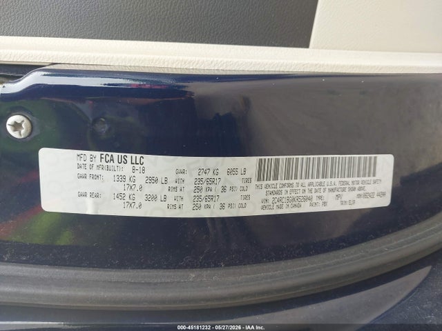 45181232 :رقم المزاد ، 2C4RC1BG0KR526040 vin ، 2019 Chrysler Pacifica Touring L مزاد بيع