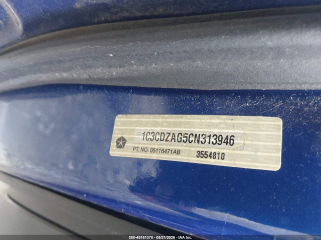 Aukcja sprzedaży 2012 Dodge Avenger Se, vin: 1C3CDZAG5CN313946, numer aukcji: 45181370