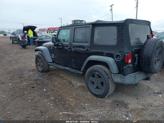 2016 Jeep Wrangler Unlimited Sport მანქანა იყიდება აუქციონზე, vin: 1C4BJWDG3GL286936, აუქციონის ნომერი: 45181391