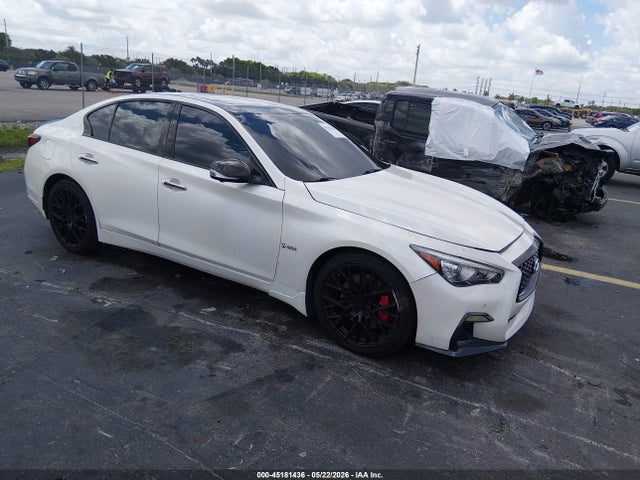 2018 Infiniti Q50 3.0t Red Sport 400 მანქანა იყიდება აუქციონზე, vin: JN1FV7AR4JM480039, აუქციონის ნომერი: 45181436