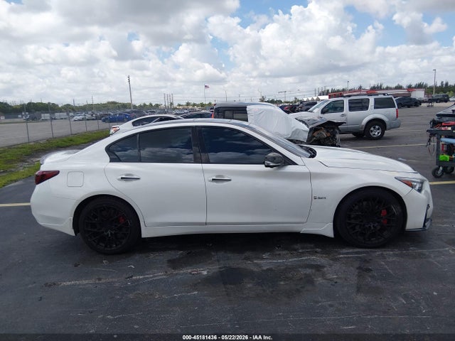 2018 Infiniti Q50 3.0t Red Sport 400 მანქანა იყიდება აუქციონზე, vin: JN1FV7AR4JM480039, აუქციონის ნომერი: 45181436