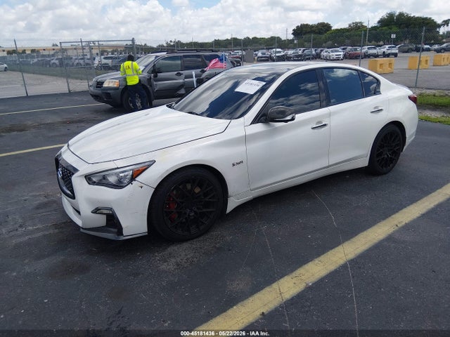 2018 Infiniti Q50 3.0t Red Sport 400 მანქანა იყიდება აუქციონზე, vin: JN1FV7AR4JM480039, აუქციონის ნომერი: 45181436