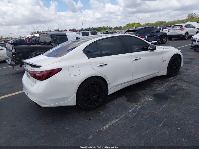 2018 Infiniti Q50 3.0t Red Sport 400 მანქანა იყიდება აუქციონზე, vin: JN1FV7AR4JM480039, აუქციონის ნომერი: 45181436