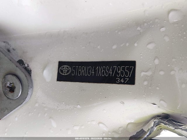 Aukcja sprzedaży 2006 Toyota Tundra Sr5, vin: 5TBRU341X6S479557, numer aukcji: 45181576