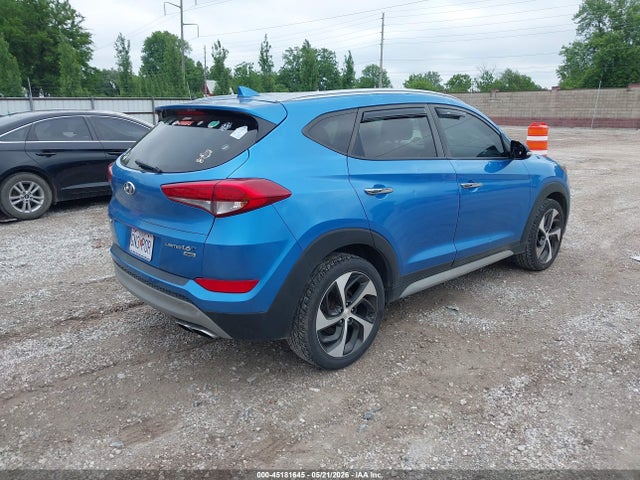 2018 Hyundai Tucson Limited მანქანა იყიდება აუქციონზე, vin: KM8J3CA25JU715388, აუქციონის ნომერი: 45181645