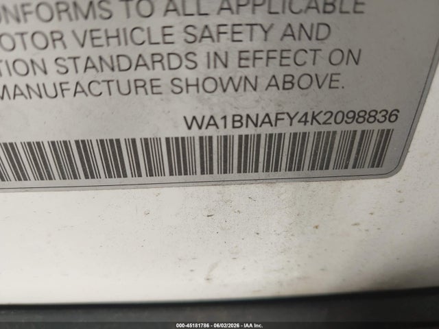 Aukcja sprzedaży 2019 Audi Q5 45 Premium, vin: WA1BNAFY4K2098836, numer aukcji: 45181786