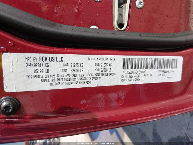 Продаж на аукціоні авто 2019 Chrysler 300 Limited, vin: 2C3CCAEG2KH594805, номер лоту: 45182011