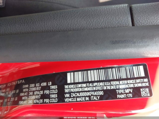 ZACNJBBB9KPK40090 Jeep Renegade Latitude 4x4