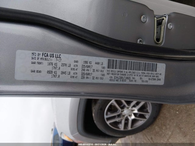 3C4NJCBB9JT108625 Jeep Compass Latitude Fwd