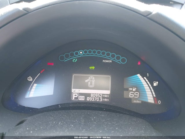 2014 Nissan Leaf Sl მანქანა იყიდება აუქციონზე, vin: 1N4AZ0CP0EC337735, აუქციონის ნომერი: 45182491