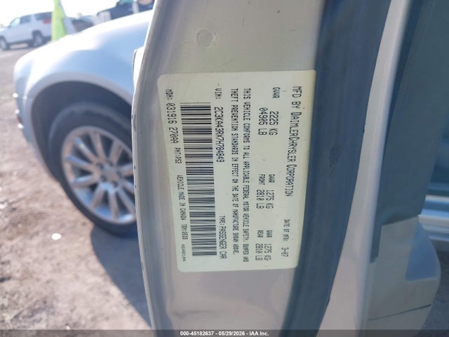 Aukcja sprzedaży 2007 Chrysler 300, vin: 2C3KA43RX7H784849, numer aukcji: 45182637
