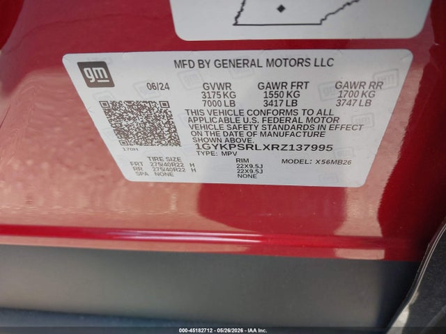 1GYKPSRLXRZ137995 Cadillac Lyriq Luxury W/1se