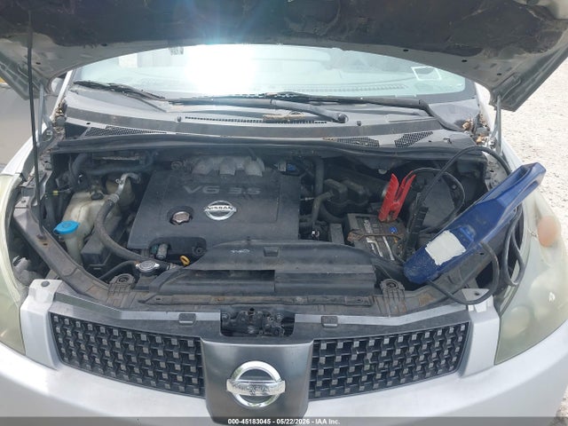 45183045 :رقم المزاد ، 5N1BV28U44N354640 vin ، 2004 Nissan Quest 3.5 S مزاد بيع