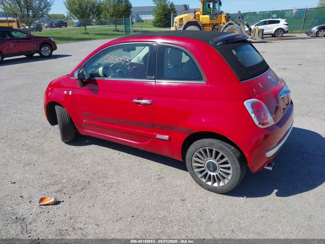 2012 Fiat 500c Lounge მანქანა იყიდება აუქციონზე, vin: 3C3CFFER2CT229314, აუქციონის ნომერი: 45183053