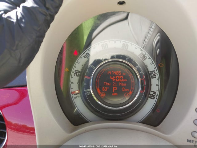 2012 Fiat 500c Lounge მანქანა იყიდება აუქციონზე, vin: 3C3CFFER2CT229314, აუქციონის ნომერი: 45183053