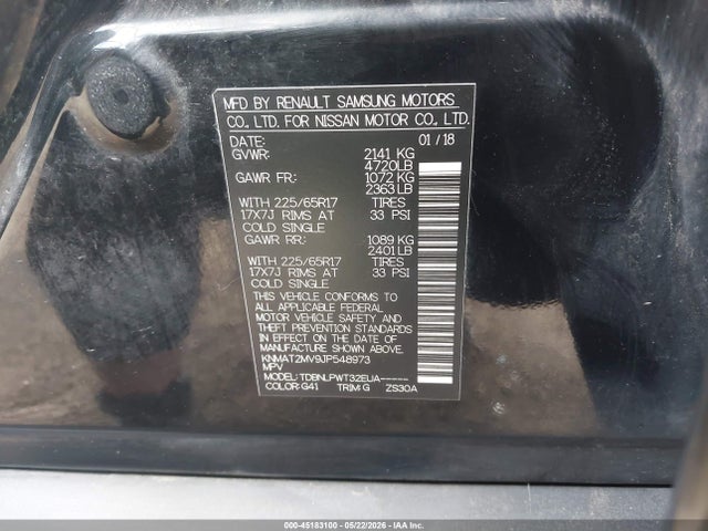 Nissan ROGUE S 2018 KNMAT2MV9JP548973 Image 9