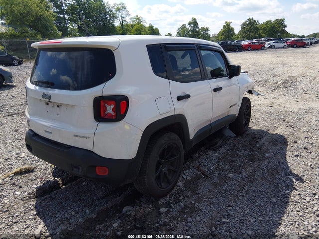 2018 Jeep Renegade Sport 4x4 მანქანა იყიდება აუქციონზე, vin: ZACCJBAB0JPJ36966, აუქციონის ნომერი: 45183106
